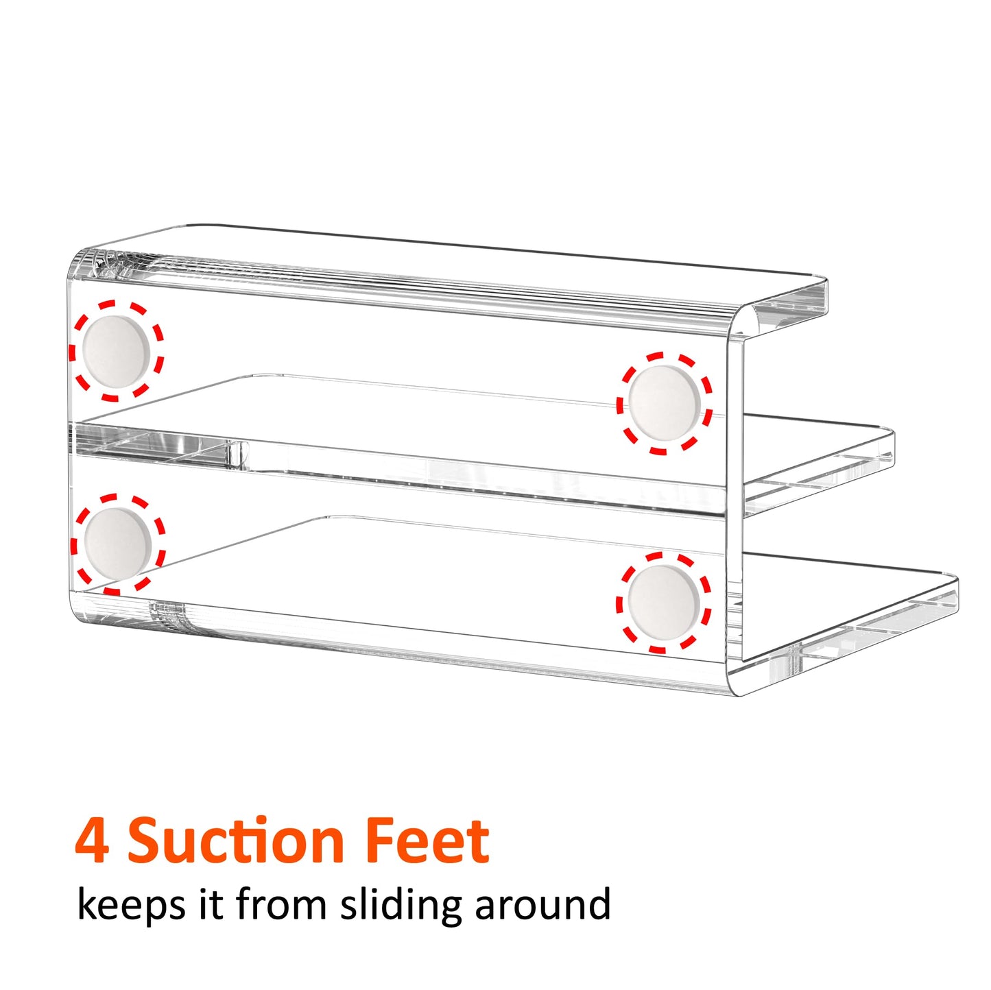FUCDTEFC Desk Mail Organizer, 2 Section Clear Acrylic File Holder Letter Organizer, Vertical Lightweight Modern Envelope Holder Desk Accessories & Workspace Organizers for Office, Home, School
