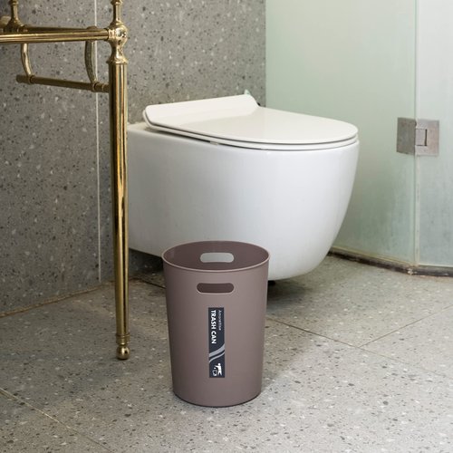 Amorettise 4 Pack Small Trash Can for Bathroom - 3 Gallon/12-Liter Wastebasket, Round Plastic Garbage Container Bin for Bedroom Office.