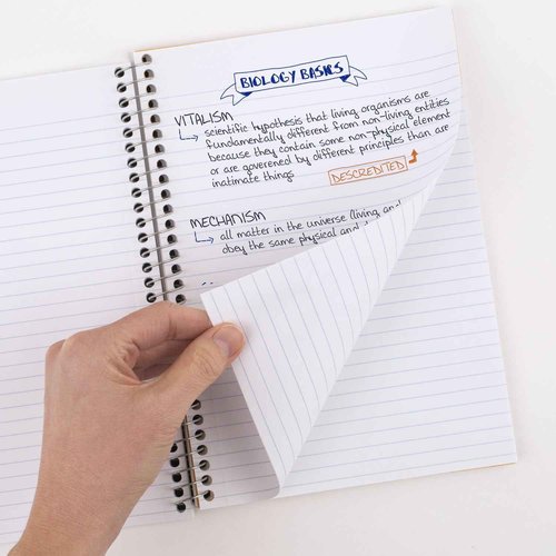 Five Star Small Spiral Notebooks, 6 Pack, 5 Subject, College Ruled Paper, 180 Sheets, Small, 9-1/2" x 6", Amethyst Purple, Sedona Orange, Seaglass Green, Tidewater Blue, Gray, Black (73527)