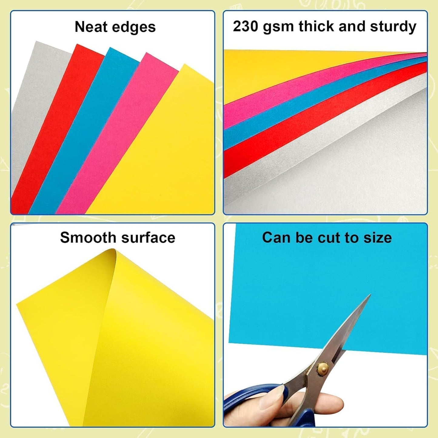 20 Pcs Poster Board Colorful Paper 14x18, ROOKEA Vision Boards Bulk Blank Graphic Display Posterboard Card Paper for Kids School Classroom Arts Craft Projects Drawing Scrapbooking