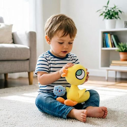 Little Ducking Plush Toy - Adorable Yellow Duck Pillow from Mo Willems Pigeon Books | 9.25 Inches