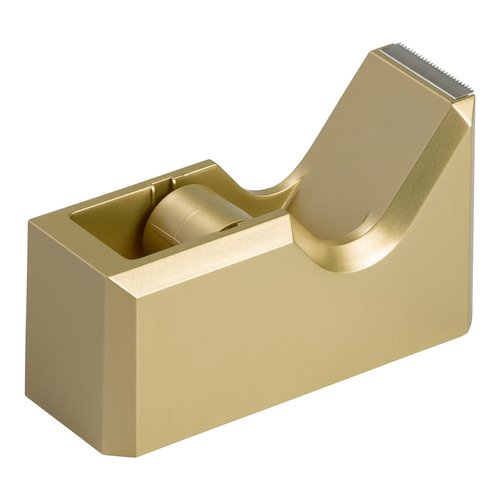 JAM PAPER Colorful Desk Tape Dispensers - Gold - Sold Individually