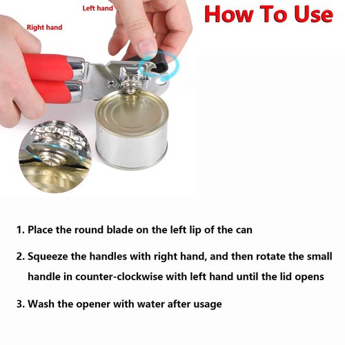 Left Handed Scissors, Kitchen Shears and Can Opener, Peeler Set, Lefty Tools Utensils for Left Hand People/Adults (4 in 1)
