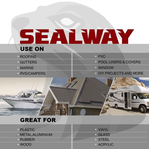 SEALWAY Silver RV Roof Sealant Tape, 8" x 50' Waterproof Repair Seal Tape – Extra Thick, UV-Resistant, Weatherproof Patch for Permanent Leak Sealing on RVs, Trailers, and Mobile Homes