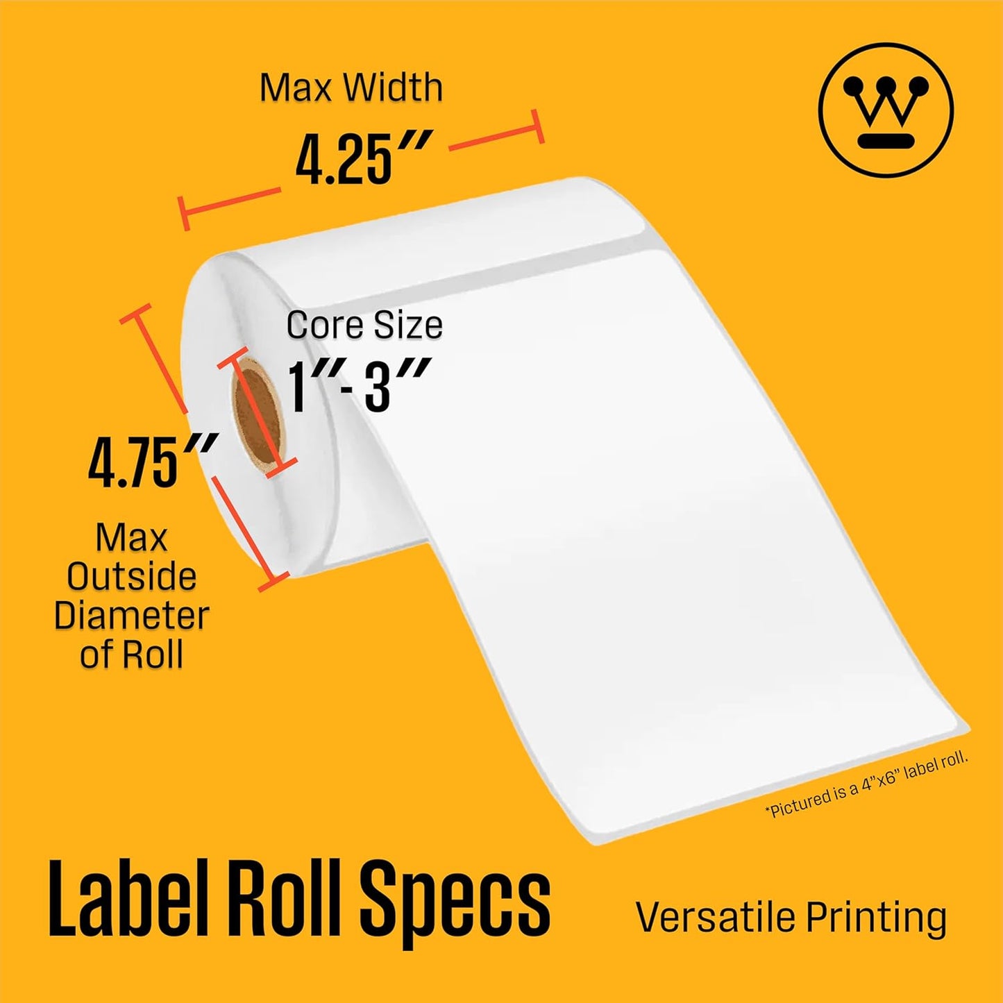 Westinghouse Thermal Label Printer - USB 4x6 Commercial Grade for Small Business | Compatible with USPS, UPS, FedEx