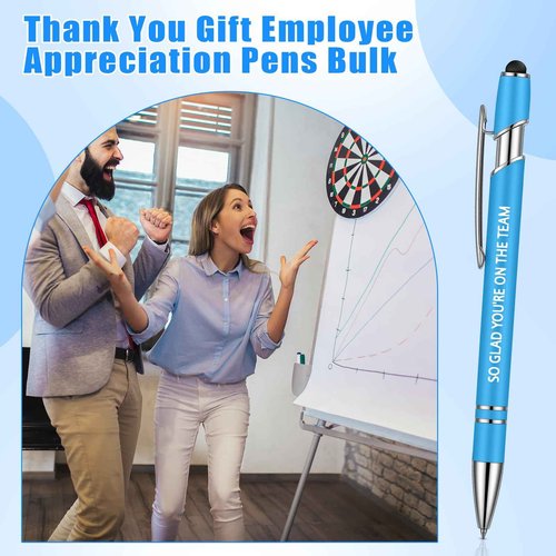Sherr 120 Pieces Thank You Pens for Touch Screen Thank You Gifts 2 in 1 Pens Ballpoint Pen with Stylus Tip for Events Parties Present Employee Appreciation Office Gifts(Appreciation)