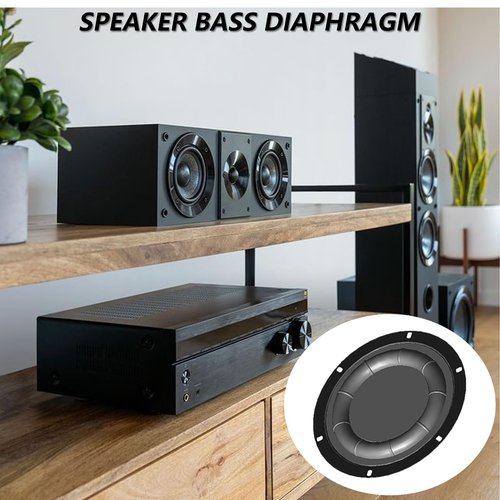 Gnbzxce 6.5in/8in Loudspeaker Subwoofer Diaphragm Woofer Radiator Bass Passive Horn for Music Enthusiasts