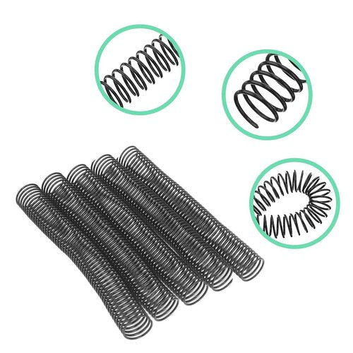 18 Pcs Spiral Binding Coil 38mm Diameter 48 Loop 4:1 Pitch 310 Sheet Capacity Binding Combs for Engineering Documents
