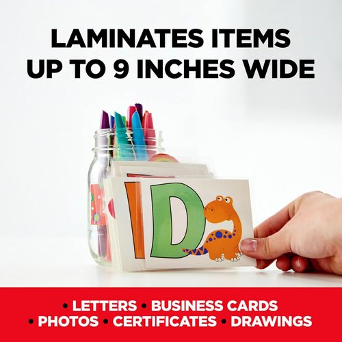 Scotch Thermal Laminator TL901X Bundle - 100 Count Laminating Pouches, 5 Mil, Fits Letter Size (8.9" x 11.4")