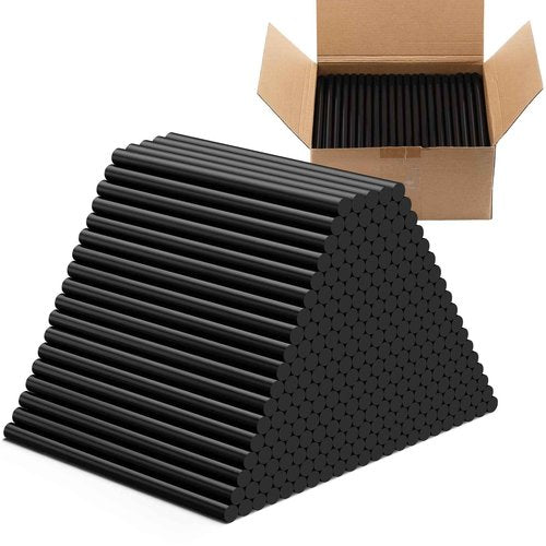 Threlaco 240 Pack Hot Glue Sticks Black Hot Melt Adhesive Glue Sticks for All Temp Guns 8 Long x 0.43 Dia Multipurpose for Kids Adults DIY Art Craft Sealing Repairing Festival Decoration 11.5lb