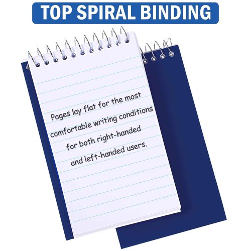100 Pieces Spiral Memo Pads Bulk 3 x 5 Inch Small Note Pads Top Bound Lined College Ruled Paper Mini Notepad Pocket Spiral Notebooks for School Office Home Supplies, 75 Sheets (Bright Colors)