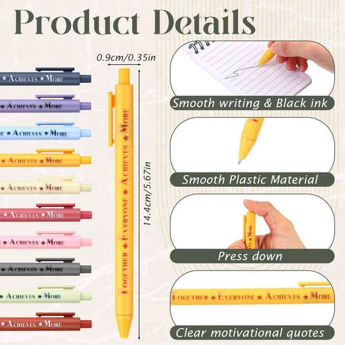 Jetec 120 Pcs Employee Appreciation Thank You Gifts Bulk for Coworker Birthday Christmas Gifts Include Mini Notebooks Pens Thank You Keychains with Organza Bags