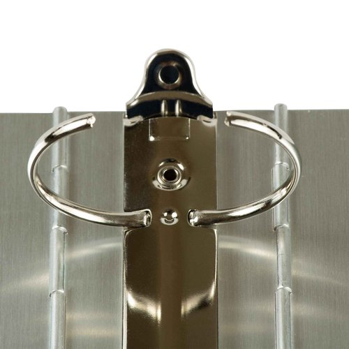JAM PAPER Aluminium 2 inch Binders - Silver Aluminum 3 Ring Binder - Sold Individually