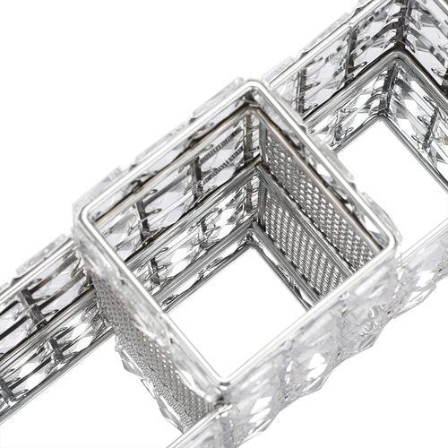 Hipiwe Crystal Remote Control Holder Bling Makeup Brush Holder Organizer Desktop Cosmetics Brushes Storage Cup Pen Pencil Storage Pot Cup for Dresser Bathroom Office, 3 Slot