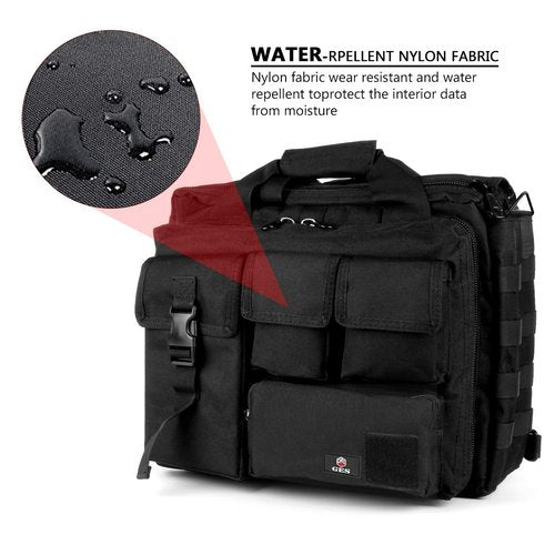 Tactical Briefcase, GES 15.6 Inch Men's Messenger Bag Military Briefcase for Men
