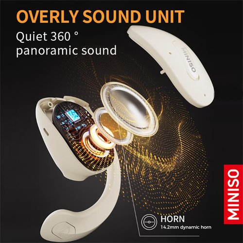 MINISO X15 Pro AI Real Time Translation Earbuds Wireless Bluetooth 5.4 OWS AI Headphones Support 148 Languages Translation Real Time Translator Earbuds Support Playing Music Phone Calls