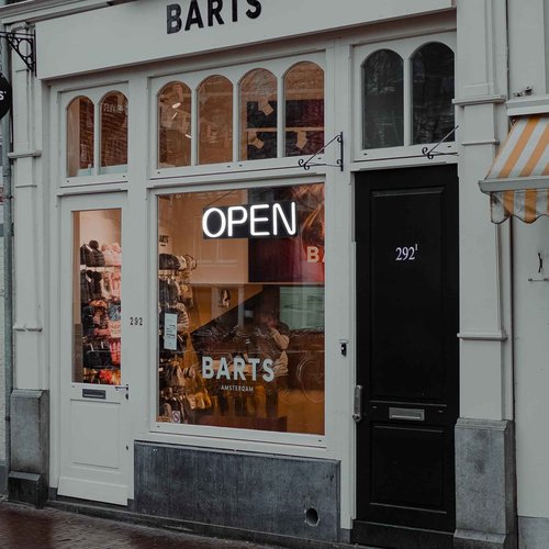 Open Signs for Business,Neon Open Sign Led,20x7 inch with Remote Control,Bright Light Up Sign,Window Door Wall Mounted Bar Coffee Salon Store,12V/2A Horizontal White H