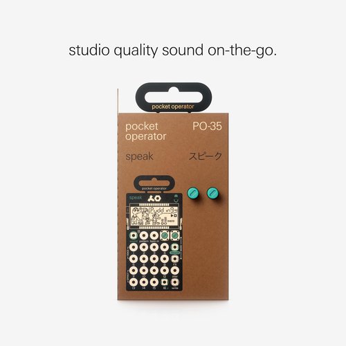 teenage engineering pocket operator PO-35 speak, vocal synthesizer, sampler and sequencer with built-in microphone for 8 different voice characters