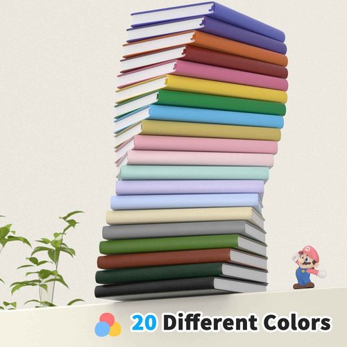 Oucaru Lined Journal Notebook, 24 Pack, 180 Pages, A5 Journals for Writing, 100 GSM Thick Paper, Small Notebooks Daily Journal for Women Men Work, Business, School, Travel Supplies