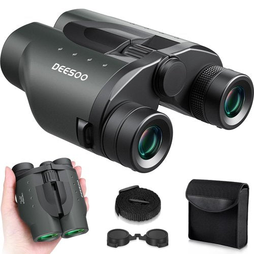 25x32 Binoculars for Adults Kids Compact - DEESOO High Powered Bird Watching Binoculars Lightweight with Small Size for Hunting Traveling Sports Hiking