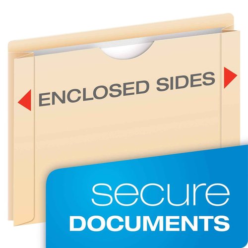 Pendaflex File Jackets, Letter Size, Manila, 2" Expansion, Reinforced Straight-Cut Tabs & File Folders, Letter Size, 8-1/2" x 11", Classic Manila, 1/3-Cut Tabs in Left, Right, Center Positions