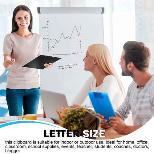 30 Pieces Clipboards, Plastic Clipboards with Low Profile Clip A4 Letter Size Cute Clip Boards Holds 100 Sheets for Home Office Classroom Supplies, 12.5 x 9 Inch (Classic Style)