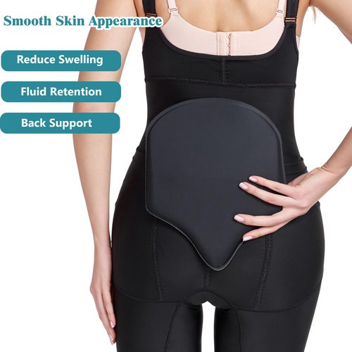 PAZ WEAN 2 Pieces Set Lipo foam Belly Ab Faja Abdominal and Back Compression Board Post Surgery Liposuction 360 Bbl Tummy Tuck Recovery