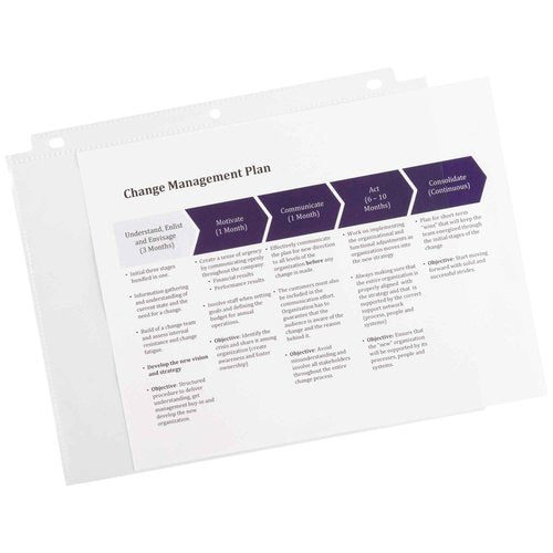 Avery Economy Weight Sheet Protectors, Acid Free, 8.5" x 11", 100 per Pack, 500 Clear Document Protectors Total (5-Pack of 75091)