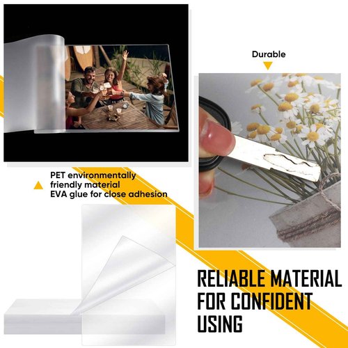 Sherr 50 Pcs 10 Mil Thermal Laminating Sheets 11 x 17 Inch Laminating Pouches 11-1/2 x 17-1/2 Inch Clear Lamination Sheets A3 Size Menu Size Hot Glossy Laminator Sleeves for Sealing