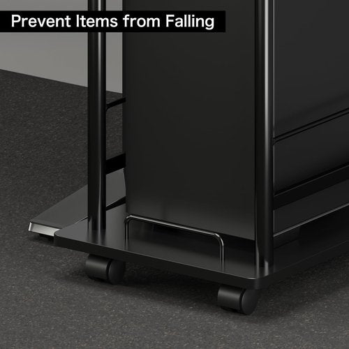 PROXRACER Height Adjustable Computer Tower Stand, 3-Tier CPU Holder Cart Printer Stand Mobile PC Laptop Standing Table Home Office Gaming Accessories with Rolling Wheels,26.4 * 45in