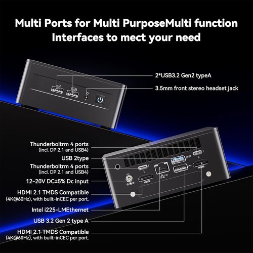 Intel NUC 13 Pro Mini PC - Core i5-1340P, 16GB RAM, 512GB SSD | 8K/4K Display, WiFi 6E, Windows 11 Pro