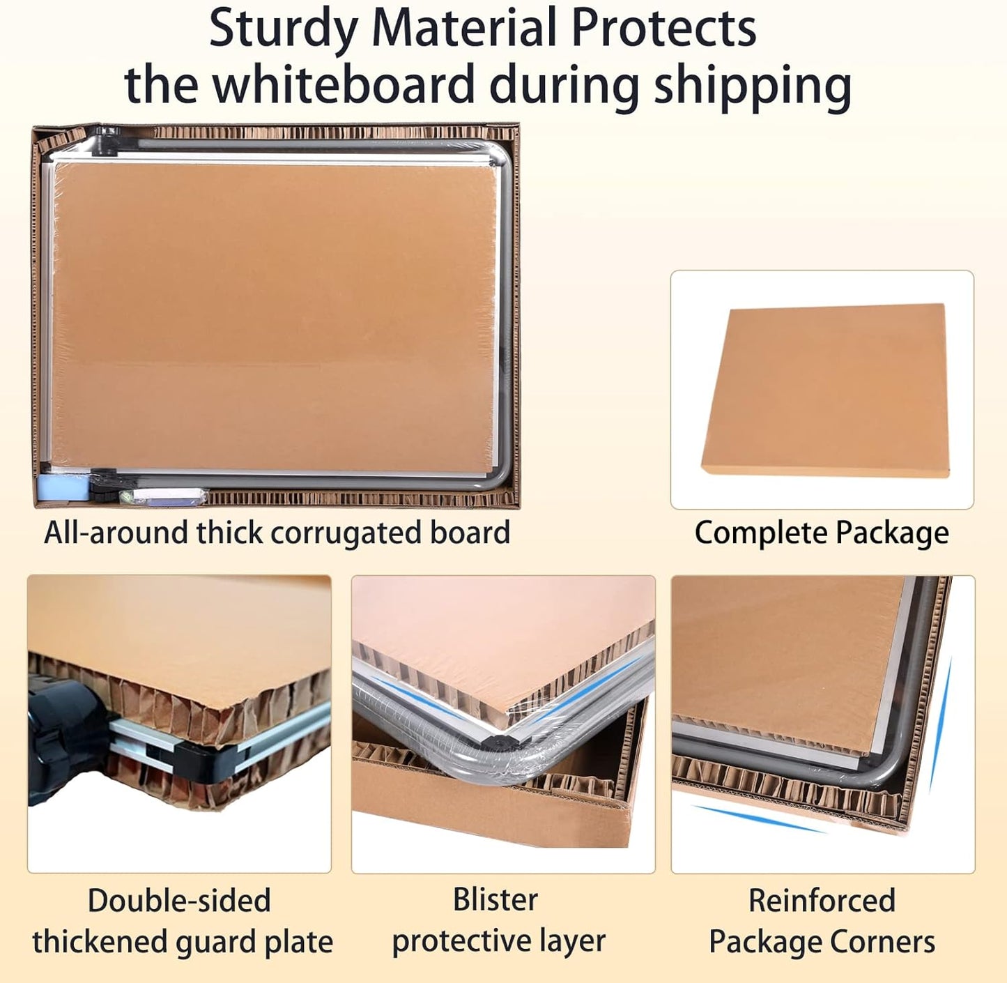 Stand White Board - Double-Sided Magnetic Dry Erase Board | Height Adjustable with Sturdy Aluminum Frame - 36 x 24 Inch