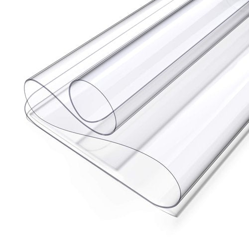 Oterri Clear Writing Desk Pad, 23.6’’x13.7” Heat Resistant Waterproof PVC Round Edge Durable Desk Protect Mat, Anti-Static Writing Mat Table Protector