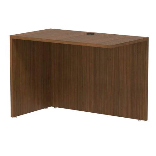 Alera VA354224WA Valencia Series 42 in. x 23-5/8 in. x 29-1/2 in. Reversible Return/Bridge Shell - Modern Walnut