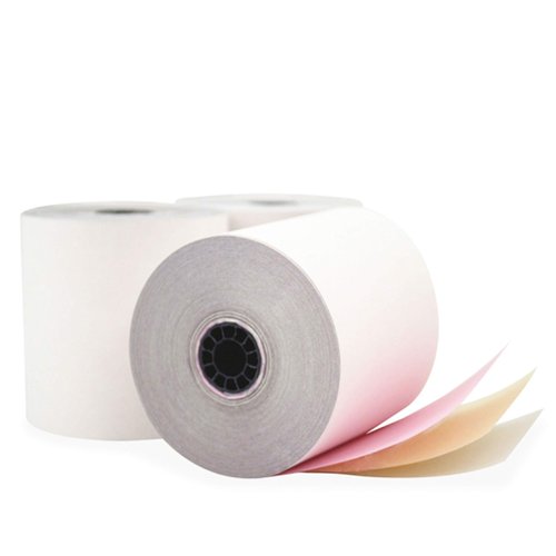 (32 Rolls) 3-ply 3" inch 65' Feet White/Canary/Pink Carbonless Paper for Star SP700 TMU 220 (3-ply 3" inch 65' Feet) Kitchen Printer Paper From BuyRegisterRolls