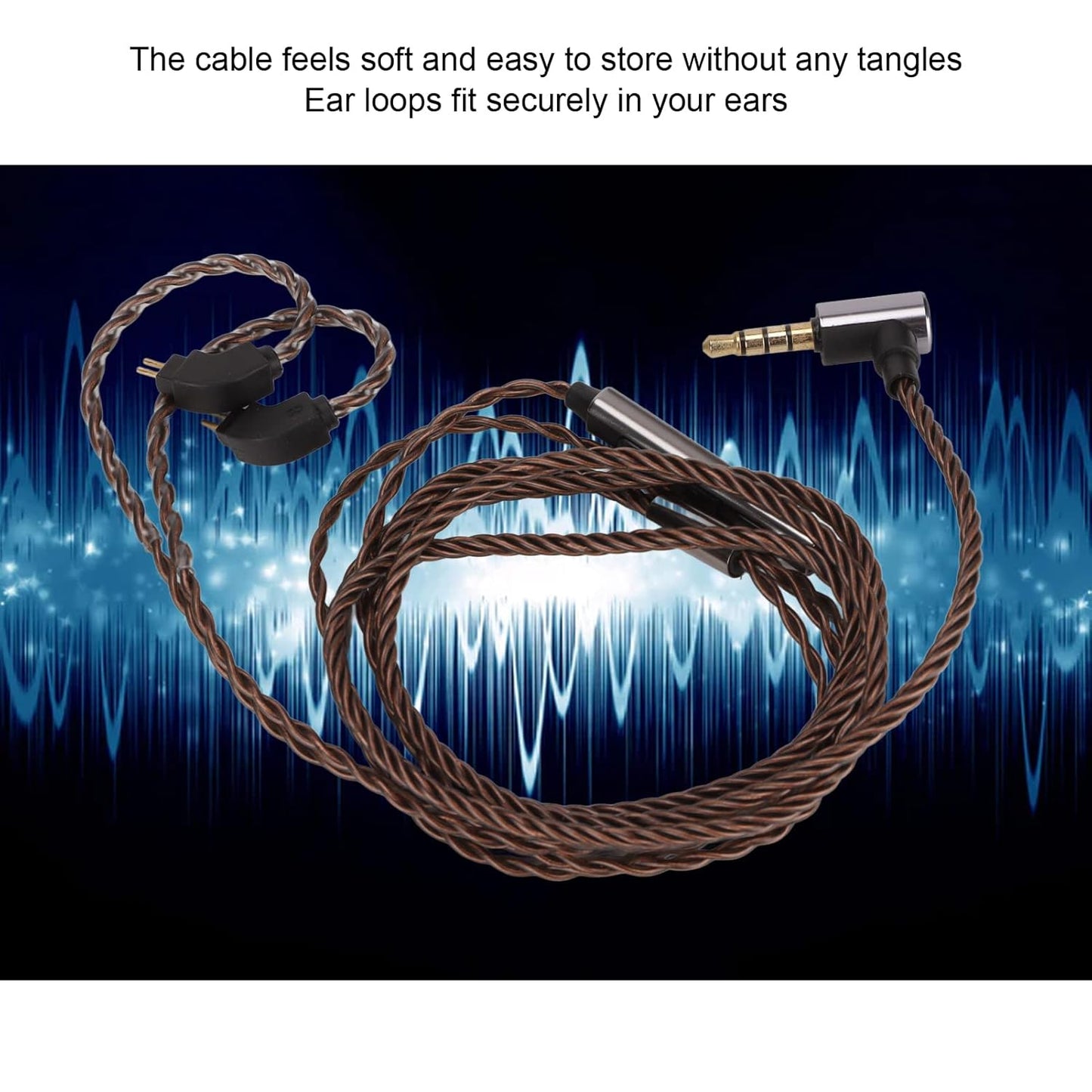 Ue3X Ue18 W4R 0.78Mm 2 Pin IEM Cable - High-Quality 3.5Mm Audio Cable for Headphones
