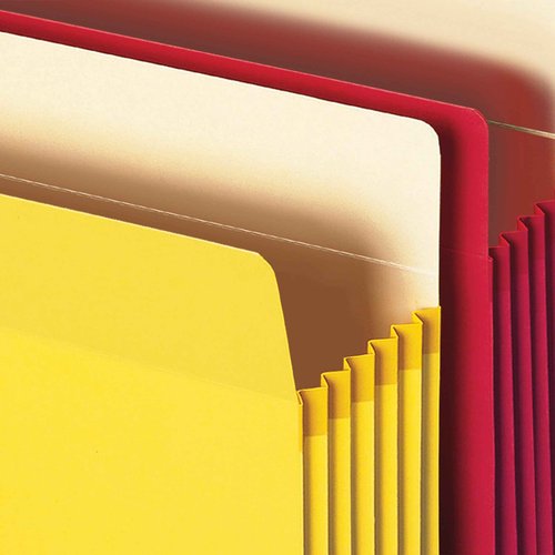 Smead 73892 File Pocket 3-1/2" Expansion Letter Size 5 Pack & 73836 File Pocket 5-1/4" Expansion Letter Size 5 Pack
