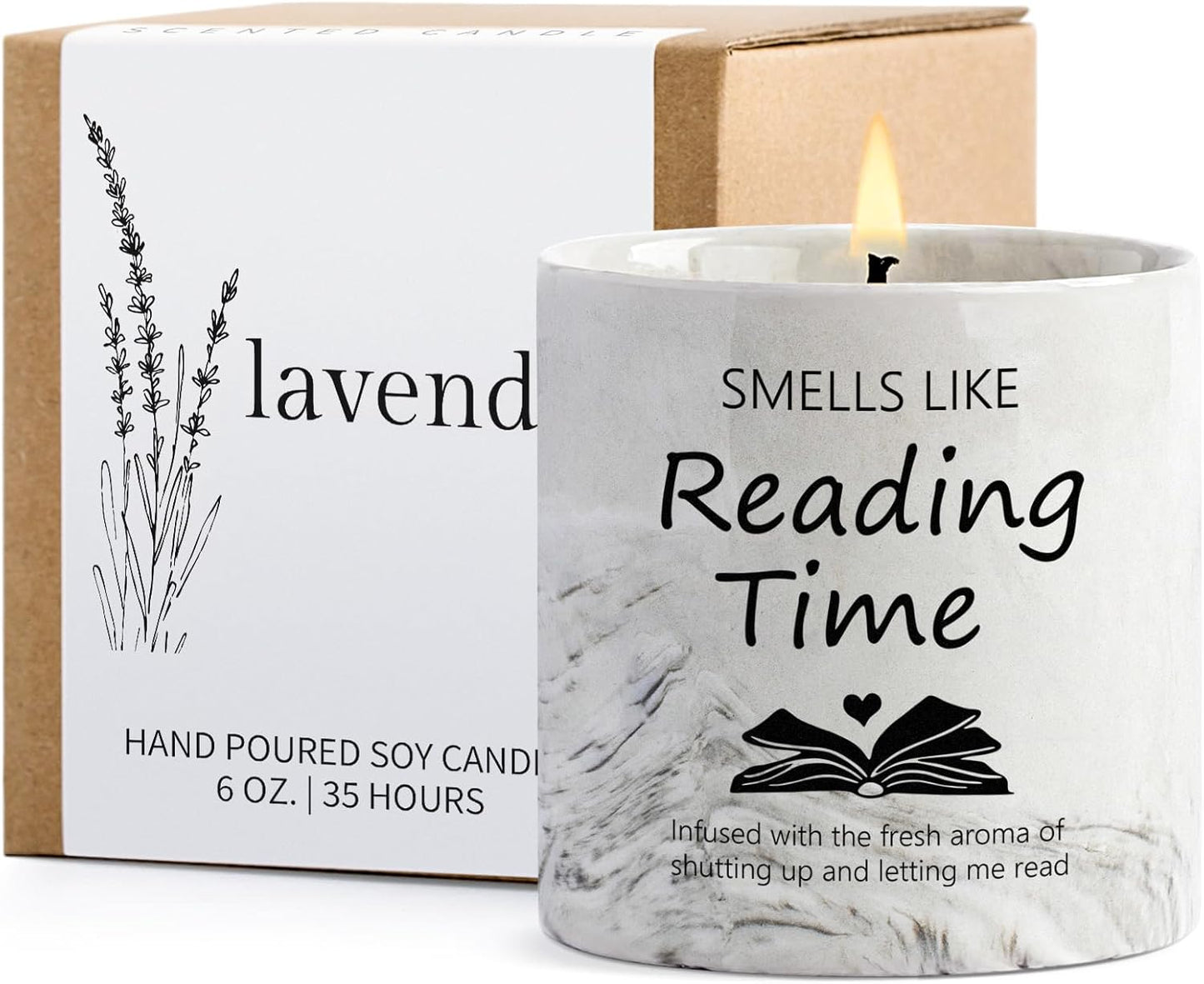 Skiennix Book Lovers Candle - Perfect Gift for Women, Librarians & Readers | 6 Oz Bookworm Scent