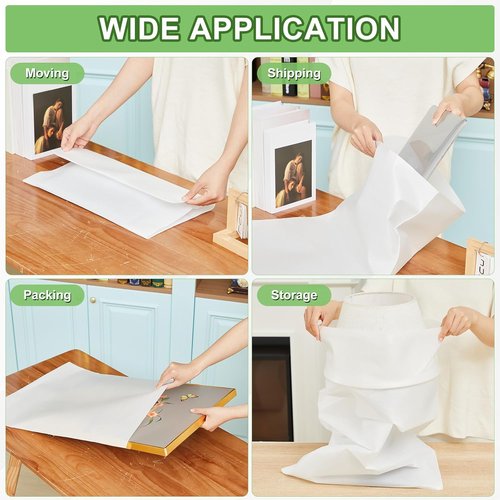 Dunzoom Extra Large Foam Pouches - 10 Pcs 30 x 40 Inch Cushion Wrap for Moving Fragile Items
