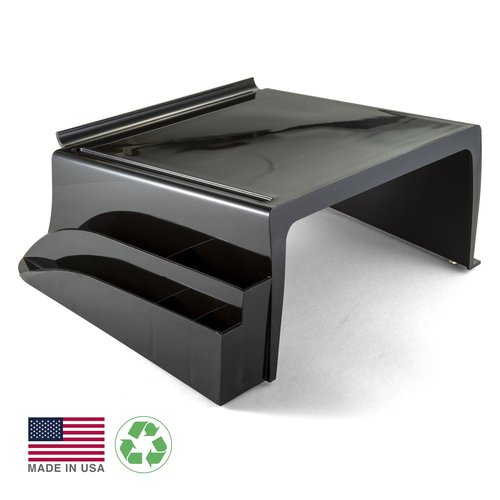 Officemate 26102 Recycled Telephone Stand, 12 1/4 x 10 1/2 x 5 1/4, Black (OIC26102)