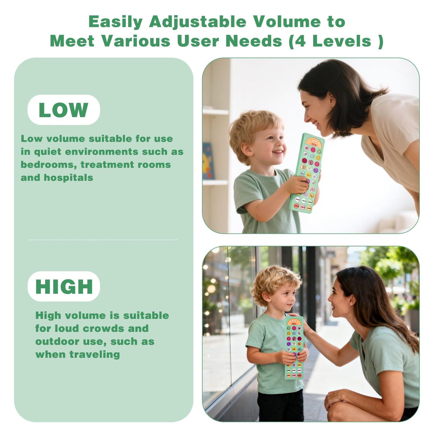 Joyreal AAC Device for Autism, Non Verbal Communication Tools for Speech Therapy&Stroke Rehab. Autism Talking Aids with 6 Programmable Buttons & Adjustable Volume for Kids&Adults(EN/ES Voice Switch)