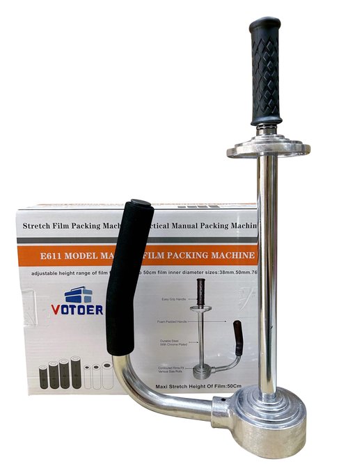 VOTOER Pallet Stretch Film Packing Machine Shrink Wrap Dispenser Holder, Adjustable Height from 12-20 inch (Upgraded Version)