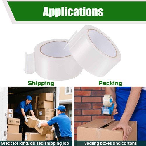 Lichamp Clear Packing Tape, 24 Rolls Heavy Duty Packaging Tape Refill for Moving Boxes, Mail Shipping Supplies, 1.88 inch x 55 Yard x 2.6 mil, A224TP