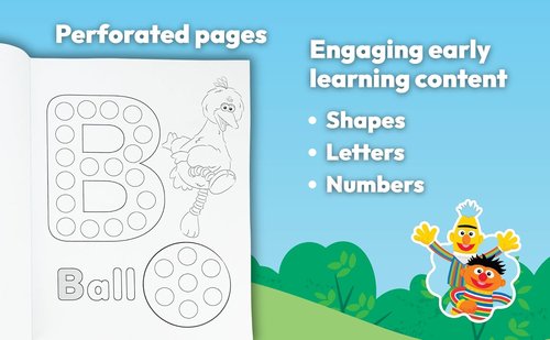 Sesame Street Dot Marker Activity Coloring Book - 45 Fun Pages & 150+ Stickers for Toddlers