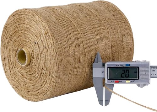PerkHomy Jute Twine String - 3600 Feet Natural Thin for Crafting, Gardening & Gift Wrapping | 3-Ply, 2mm
