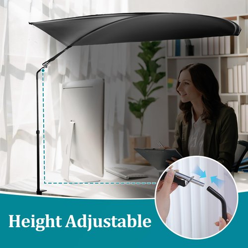 BALAPET Large Office Cubicle and Desk Shade, 360-Degree Swivel Adjustable Position Cubicle Light Shield, Designed for Light Sensitive Worker, Ideal Shade for Office Cubicles and Desks