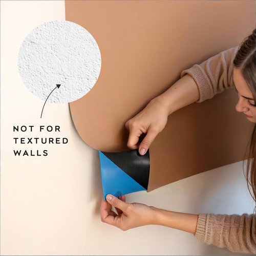 Orelle MagicWall | Magnetic Wall Decal Arch | Peel and Stick Magnetic Chalkboard for Wall | Kids Wall Decals | Playroom Essentials | Includes Chalk & Holder | Large | 31 x 39 | Mocha