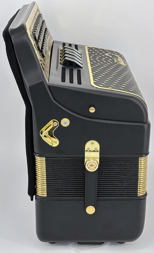 Alacran NAL-3412-5R-BSP-Mi - 34 Button, 12 Bass Accordion, includes Rigid, Real Plywood, Case and Padded Straps