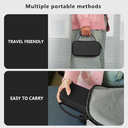 RG Retro Game Console Hard Carrying Case - Travel Storage Holder with Mesh Bag for Accessories | Black