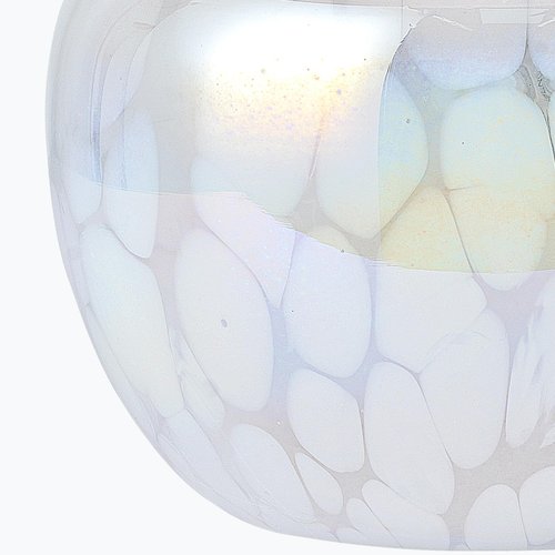 2 Pack 15" Hand-Blown Glass Table Lamp Set, Blush Pink Velvet Shade, Pearlized Swirling Cloud Base, Small Accent Lamp for Girls Bedroom Nightstand, Living Room, Kitchen Counter